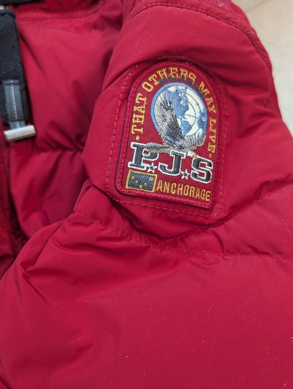 Parajumpers Light Long Bear Jacket M Red | Fur Hood Down Puffer Coat PJS - Picture 4 of 11